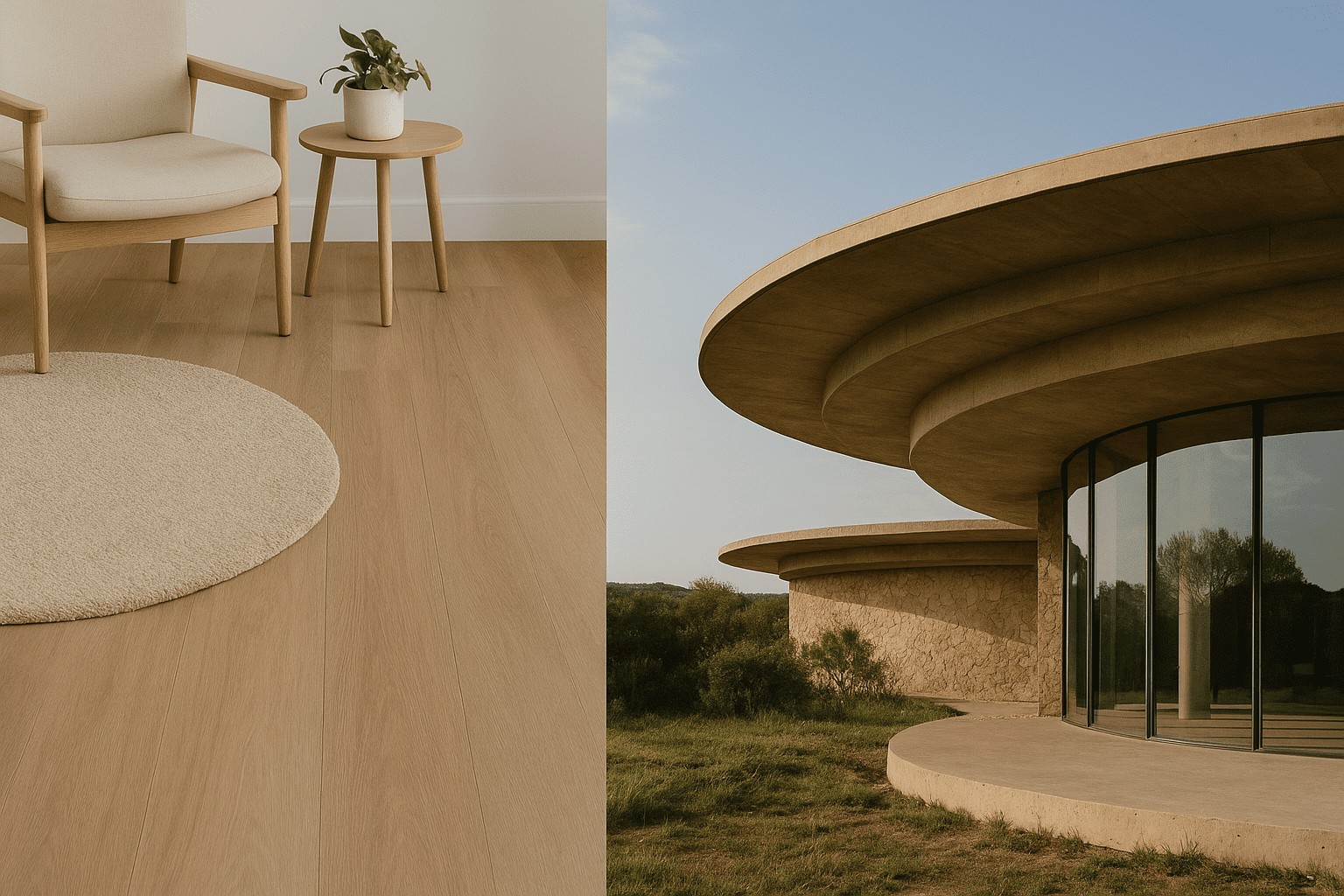 "Design sostenibile e innovazione: pavimenti Hybrid Resilient di Fuzion Flooring e la clubhouse circolare La Pedrera in Messico. Un connubio tra estetica, comfort ed eco-architettura."